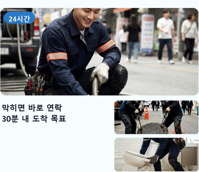 남양주시 가운동 주방 하수구막힘 빠른 해결 현장 작업 사진 - 배관해결사