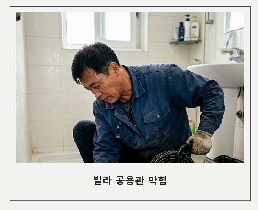 구리시 갈매동 욕실 배수구막힘 24시 출동 현장 작업 사진 - 배관해결사