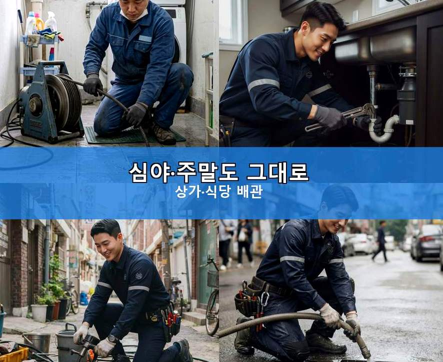 이천시 고담동 세면대막힘 당일 처리 현장 작업 사진 - 배관해결사