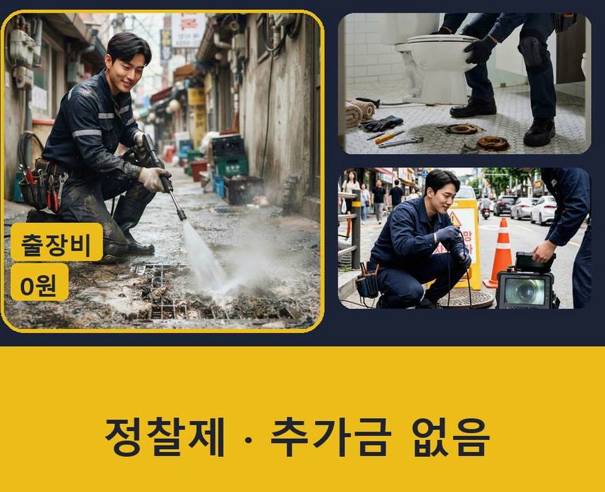 용인시처인구 고림동 오수관막힘 빠른 해결 현장 작업 사진 - 배관해결사