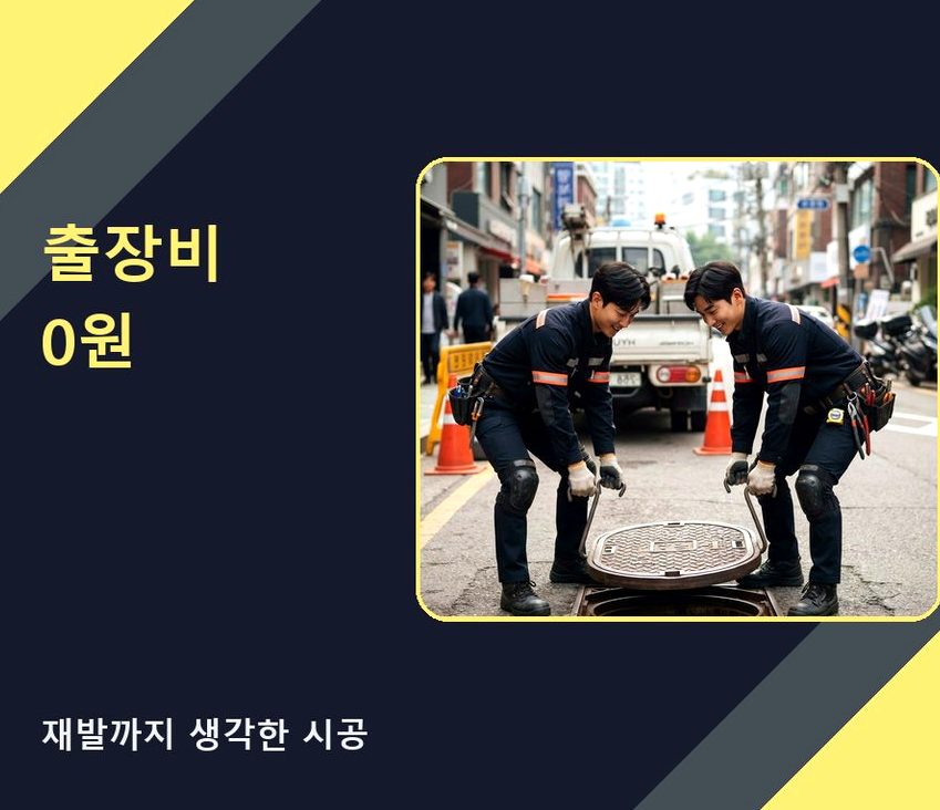 김포시 고촌읍신곡리 하수구 냄새 당일 처리 현장 작업 사진 - 배관해결사