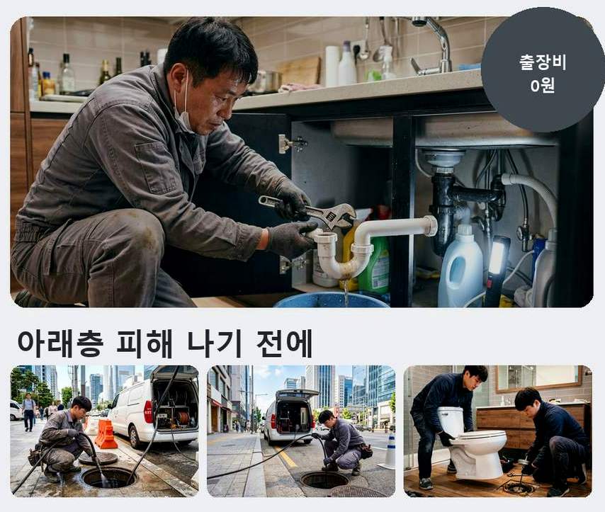 시흥시 물왕동 변기막힘 고압세척·관통 작업 모습