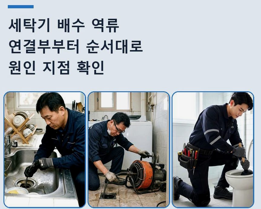 안양시동안구 관양동 고압세척 출장비 무료 현장 작업 사진 - 배관해결사