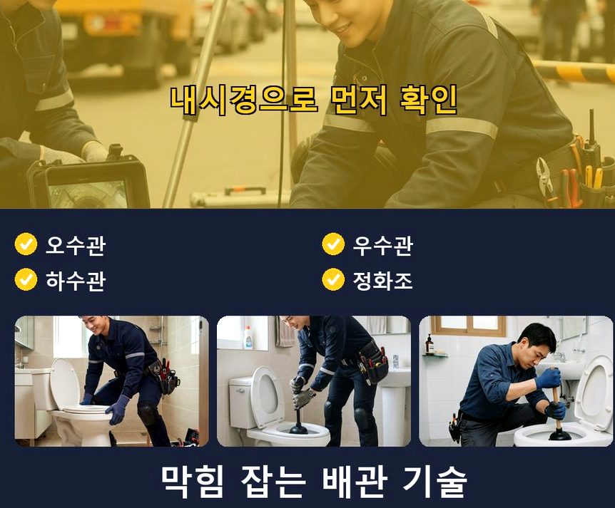 구리시 교문동 세면대막힘 비용 현장 작업 사진 - 배관해결사