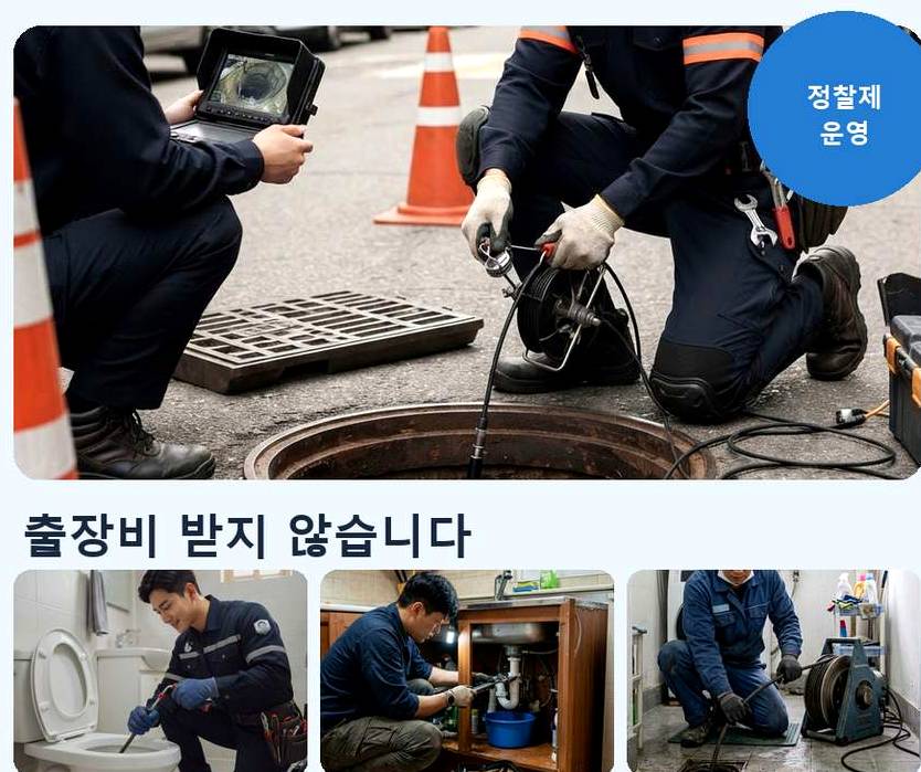 성남시분당구 궁내동 고압세척 고압세척·관통 작업 모습