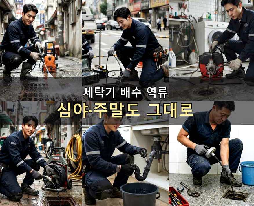 서울 마포구 성산동 변기막힘 고압세척·관통 작업 모습