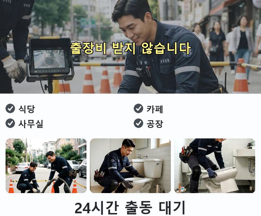 서울 마포구 구수동 화장실 하수구막힘 빠른 해결 현장 작업 사진 - 배관해결사