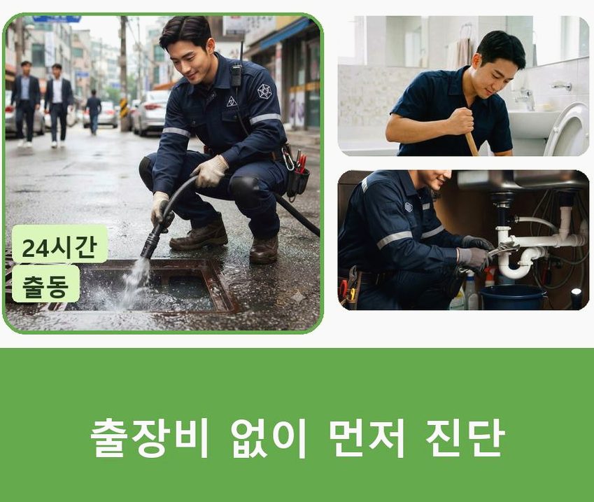 서울 광진구 구의동 고압세척 24시 출동 현장 작업 사진 - 배관해결사
