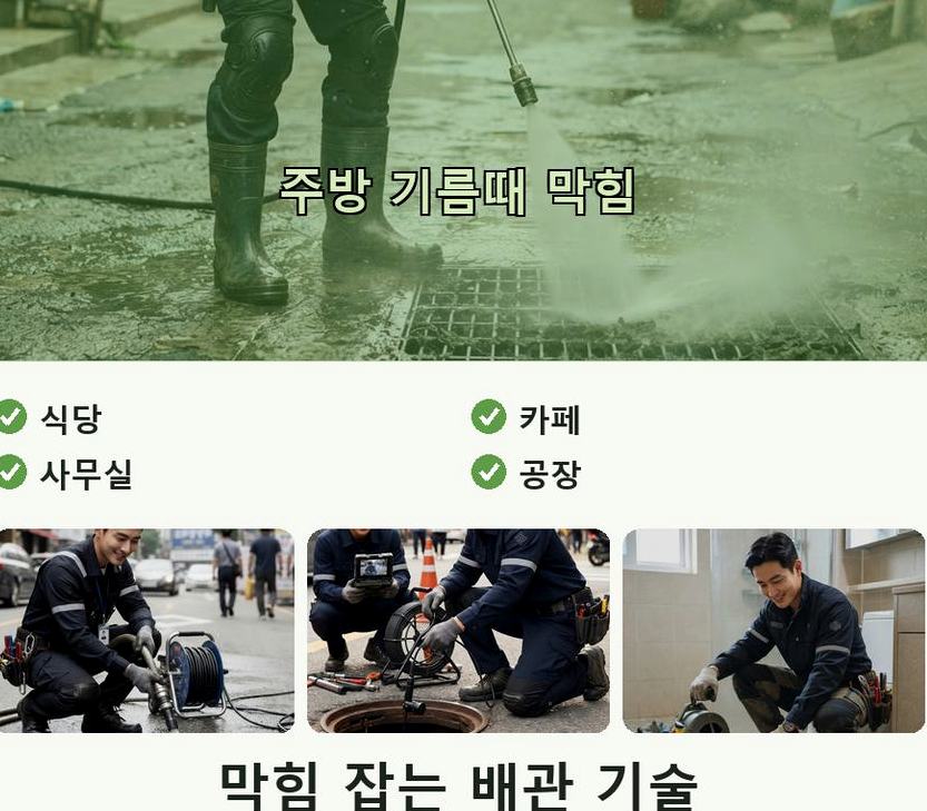 평택시 군문동 변기막힘 뚫음 현장 작업 사진 - 배관해결사