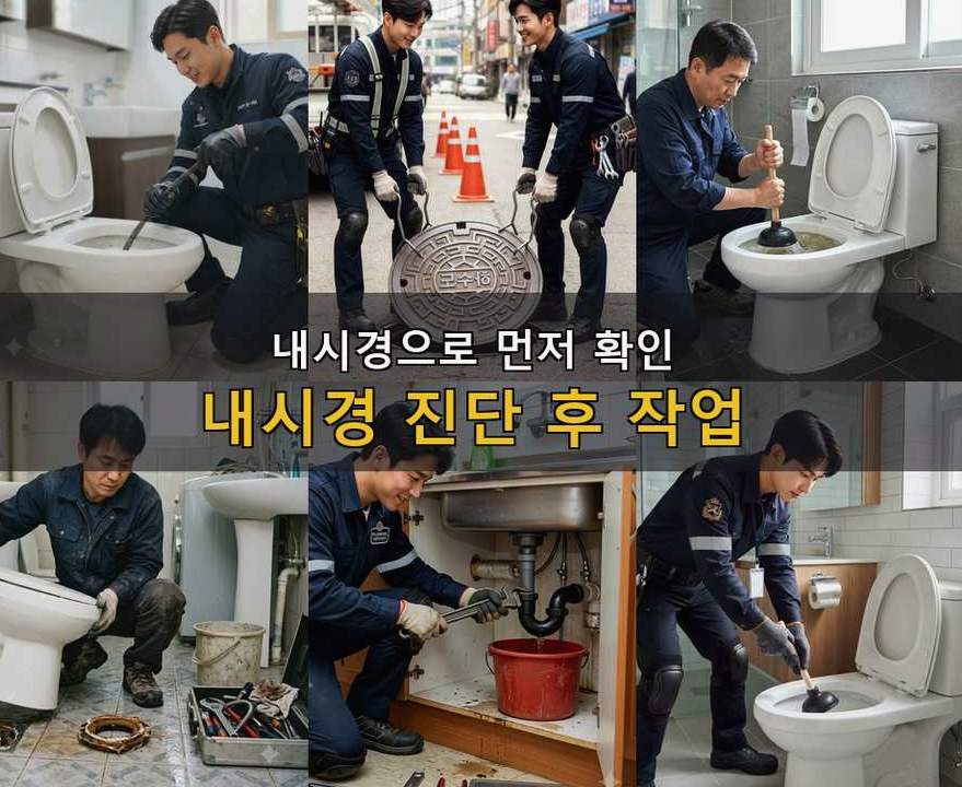 군포시 궁내동 고압세척 고압세척·관통 작업 모습