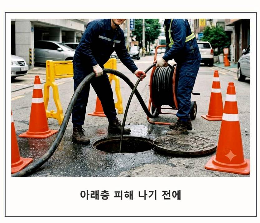 성남시중원구 금광동 화장실 하수구막힘 24시 출동 현장 작업 사진 - 배관해결사