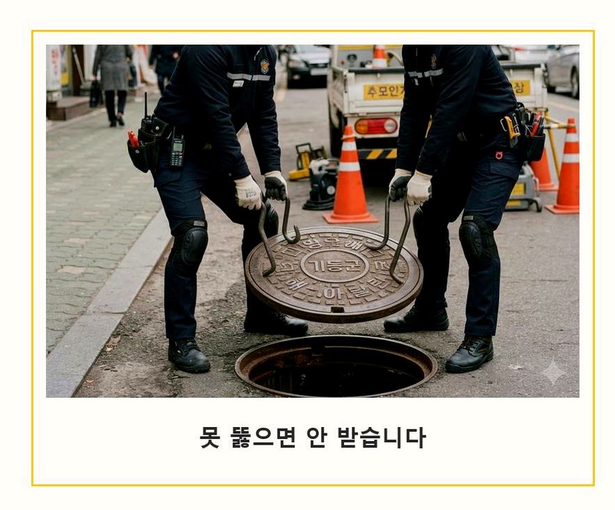 군포시 금정동 주방 하수구막힘 야간 출동 현장 작업 사진 - 배관해결사