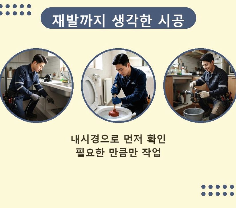 김포시 감정동 정화조막힘 가격 안내 현장 작업 사진 - 배관해결사