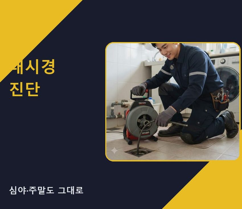 김포시 구래리 고압세척 고압세척·관통 작업 모습