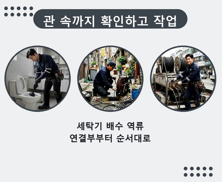 김포시 구래동 변기막힘 비용 현장 작업 사진 - 배관해결사