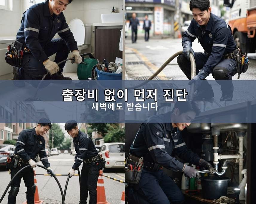 김포시 구래동 하수구막힘 빠른 해결 현장 작업 사진 - 배관해결사