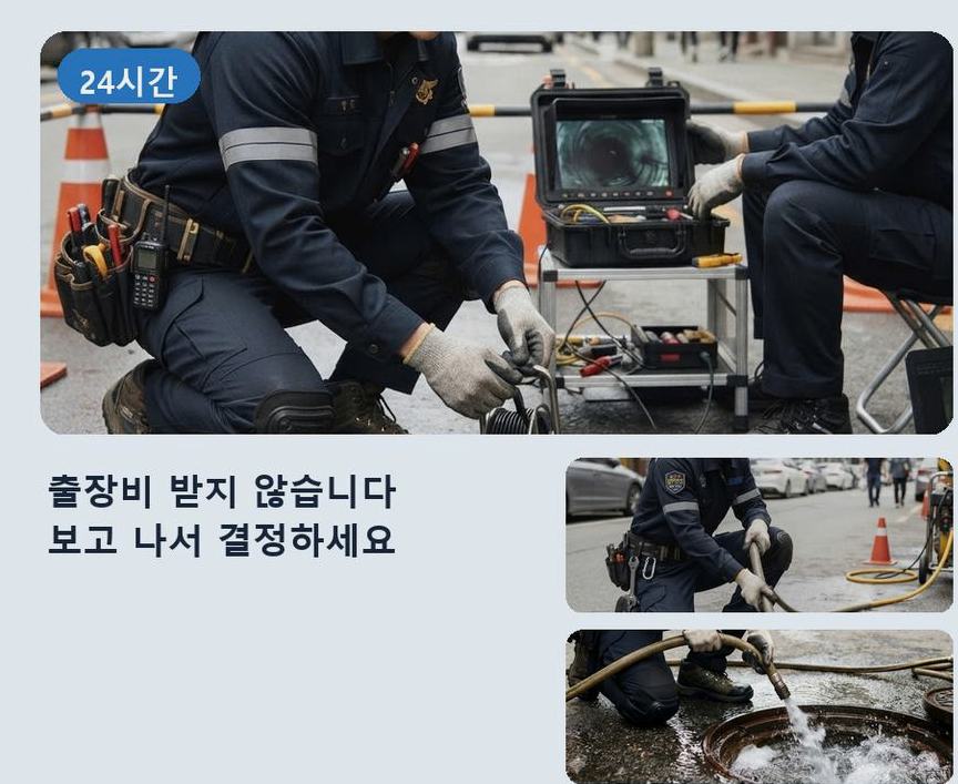 김포시 구래동 화장실 하수구막힘 빠른 해결 현장 작업 사진 - 배관해결사
