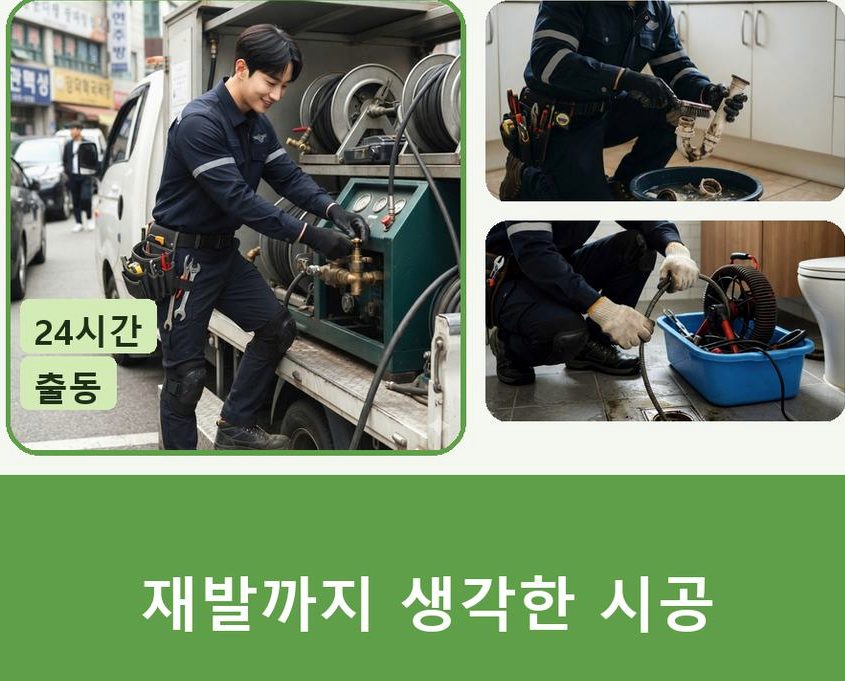 용인시처인구 남동 하수구막힘 24시 출동 현장 작업 사진 - 배관해결사