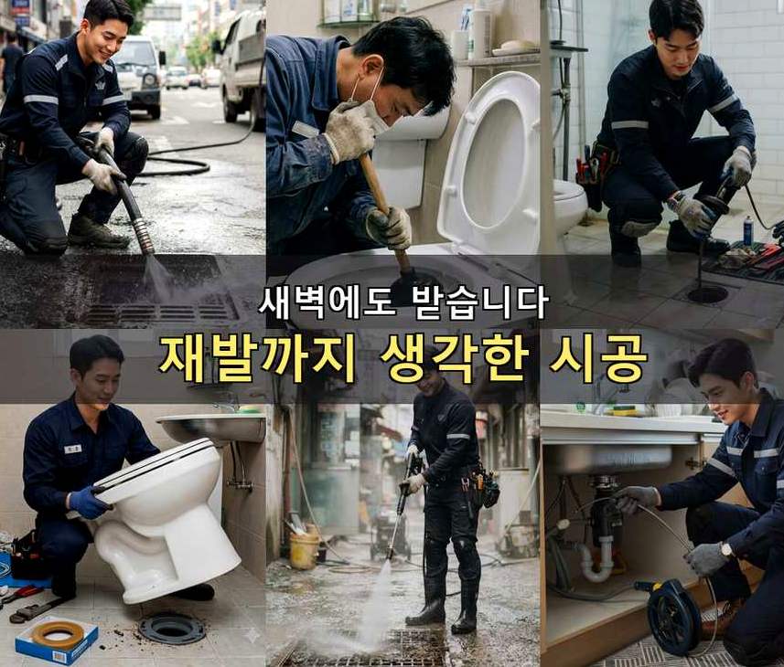 용인시처인구 남사면방아리 정화조막힘 가격 안내 현장 작업 사진 - 배관해결사