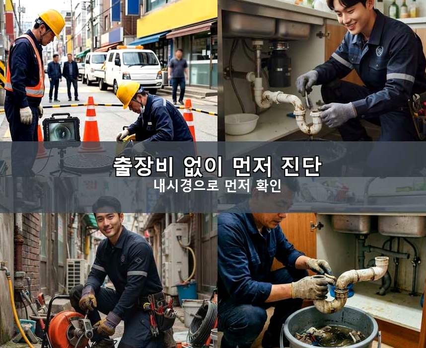 용인시처인구 남사면방아리 화장실 하수구막힘 야간 출동 현장 작업 사진 - 배관해결사