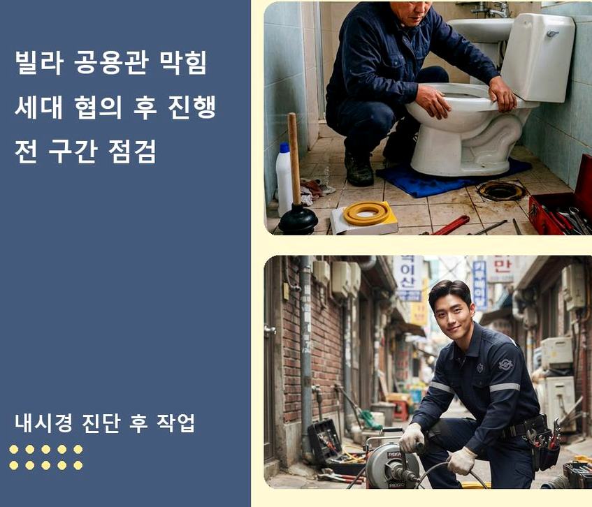 서울 중구 다동 하수구막힘 24시 출동 현장 작업 사진 - 배관해결사