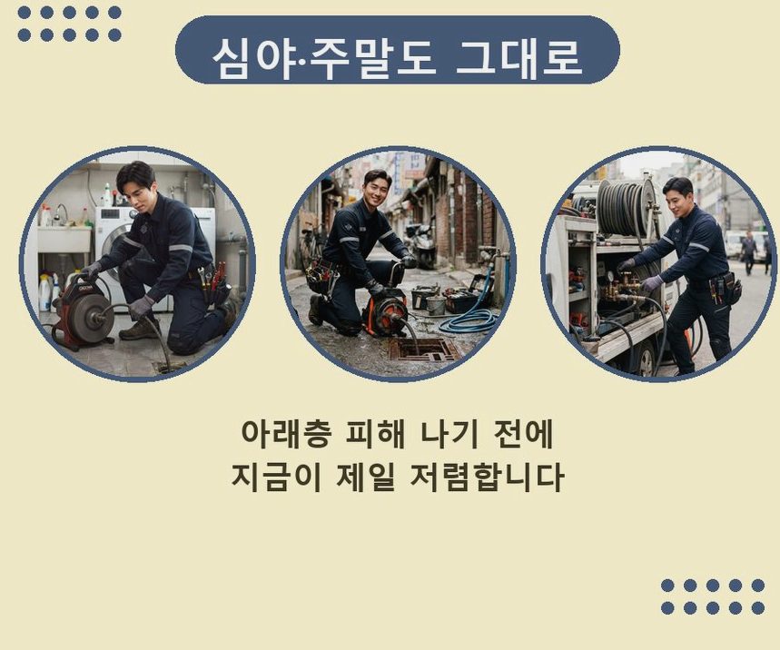 서울 중구 다산동 싱크대막힘 빠른 해결 현장 작업 사진 - 배관해결사