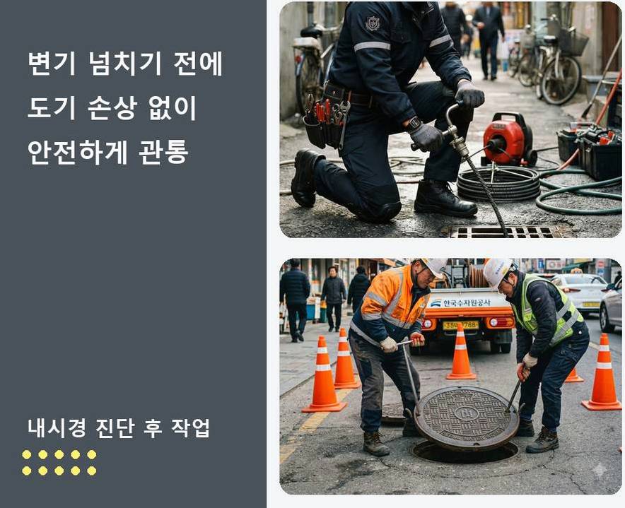 안양시동안구 달안동 싱크대막힘 업체 현장 작업 사진 - 배관해결사