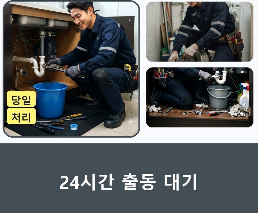 군포시 당정동 오수관막힘 출장비 무료 현장 작업 사진 - 배관해결사