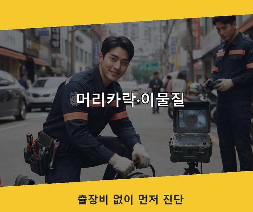 군포시 당정동 주방 하수구막힘 출장비 무료 현장 작업 사진 - 배관해결사