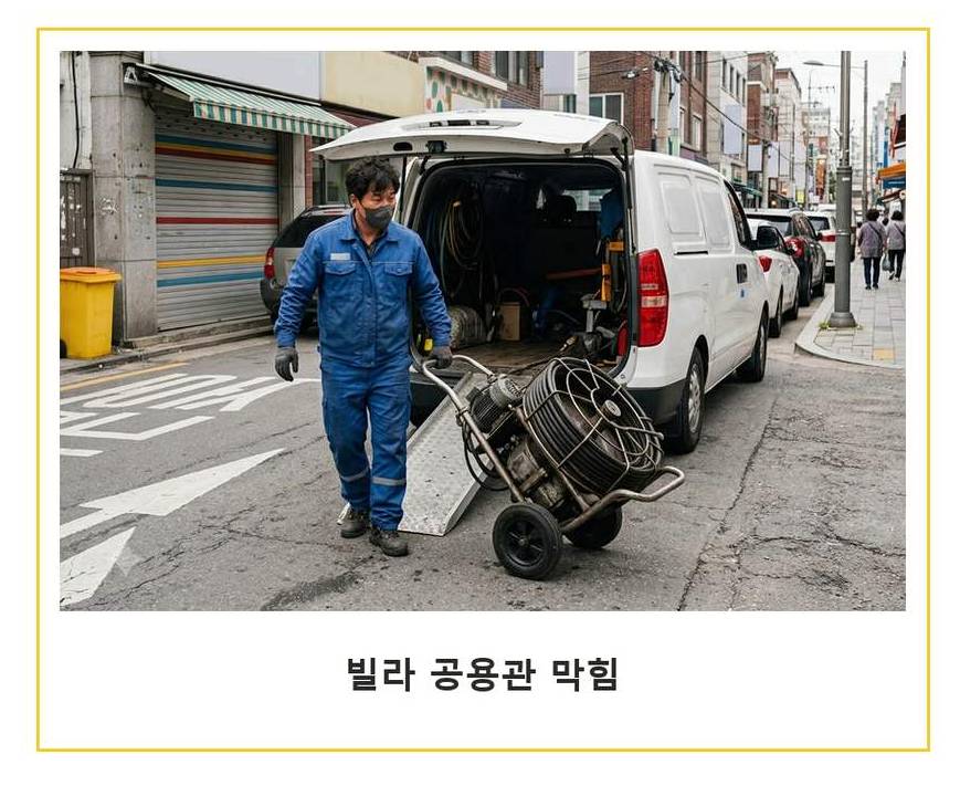 군포시 당정동 화장실 하수구막힘 출장비 무료 현장 작업 사진 - 배관해결사
