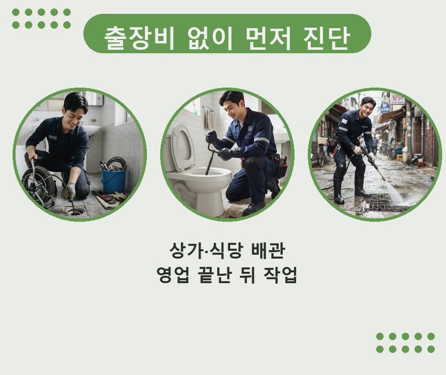 김포시 대곶면거물대리 하수구막힘 24시 출동 현장 작업 사진 - 배관해결사