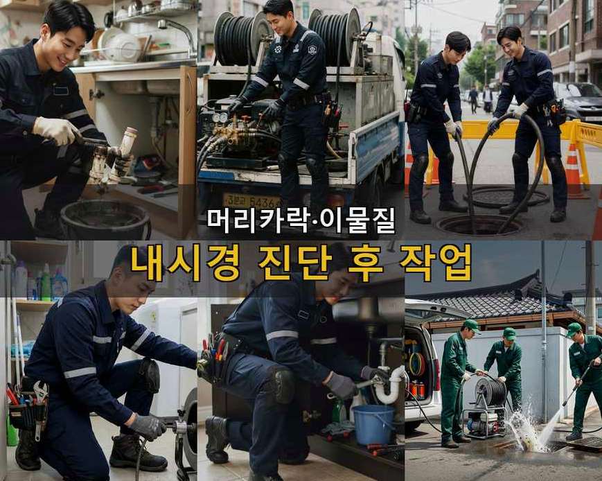 시흥시 대야동 변기막힘 당일 처리 현장 작업 사진 - 배관해결사
