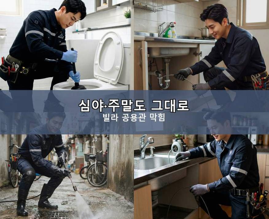 시흥시 대야동 싱크대막힘 출장비 무료 현장 작업 사진 - 배관해결사