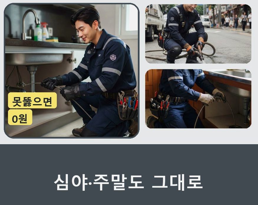 서울 은평구 대조동 세면대막힘 가격 안내 현장 작업 사진 - 배관해결사