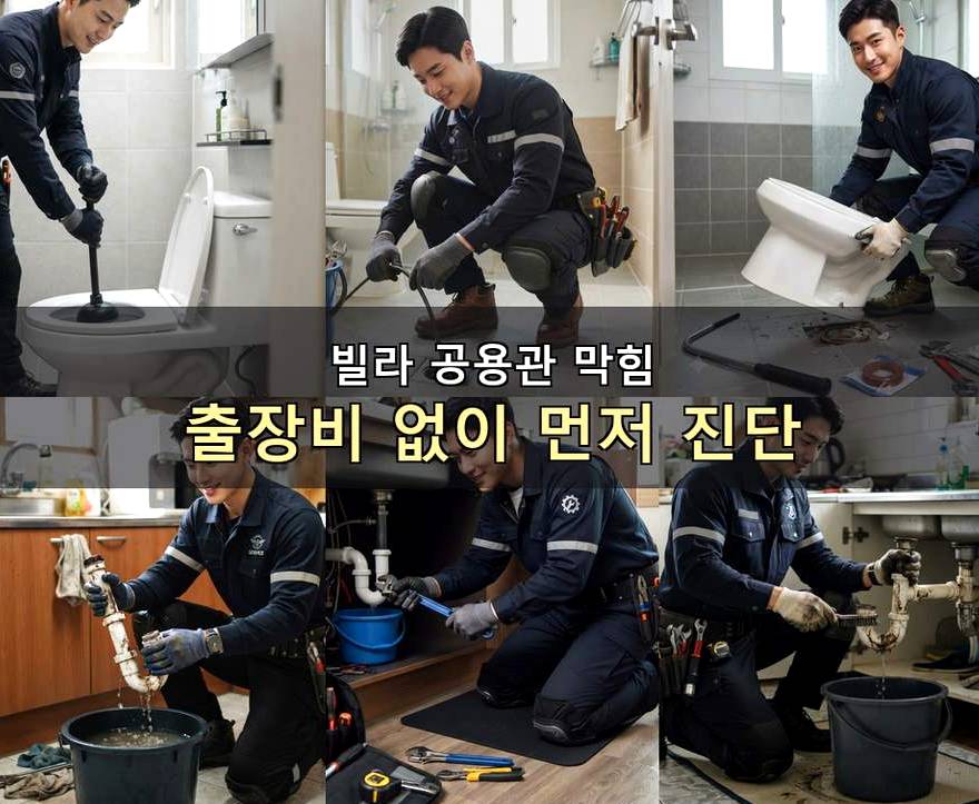 이천시 대포동 변기막힘 비용 현장 작업 사진 - 배관해결사