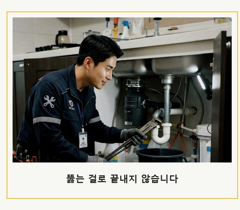 남양주시 도농동 세면대막힘 당일 처리 현장 작업 사진 - 배관해결사