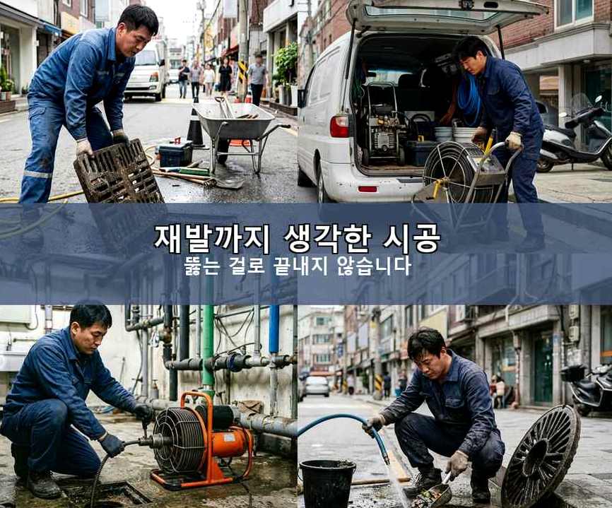 남양주시 도농동 세탁기 배수구막힘 당일 처리 현장 작업 사진 - 배관해결사