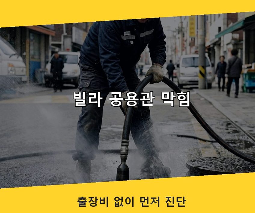 서울 용산구 도원동 싱크대막힘 고압세척·관통 작업 모습
