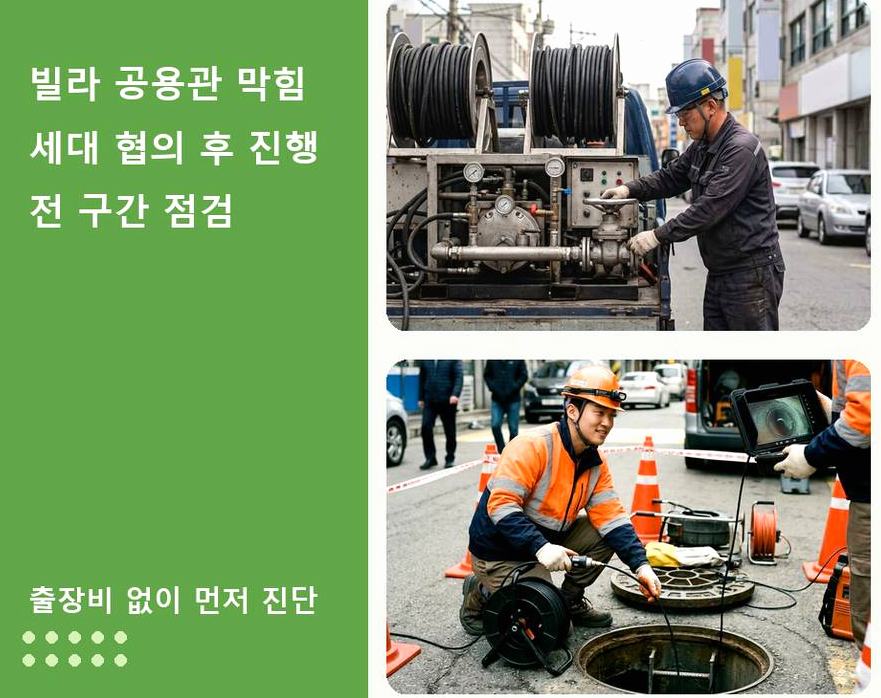 시흥시 도창동 배수구막힘 비용 현장 작업 사진 - 배관해결사