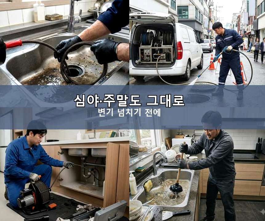 성남시중원구 도촌동 변기막힘 가격 안내 현장 작업 사진 - 배관해결사