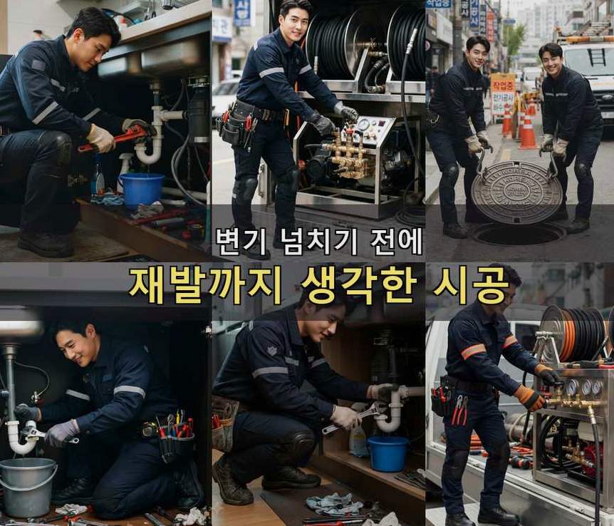 서울 중구 동화동 싱크대막힘 업체 현장 작업 사진 - 배관해결사