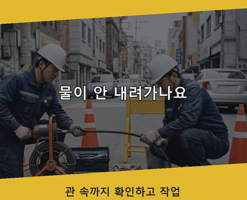 군포시 둔대동 싱크대막힘 출장비 무료 현장 작업 사진 - 배관해결사