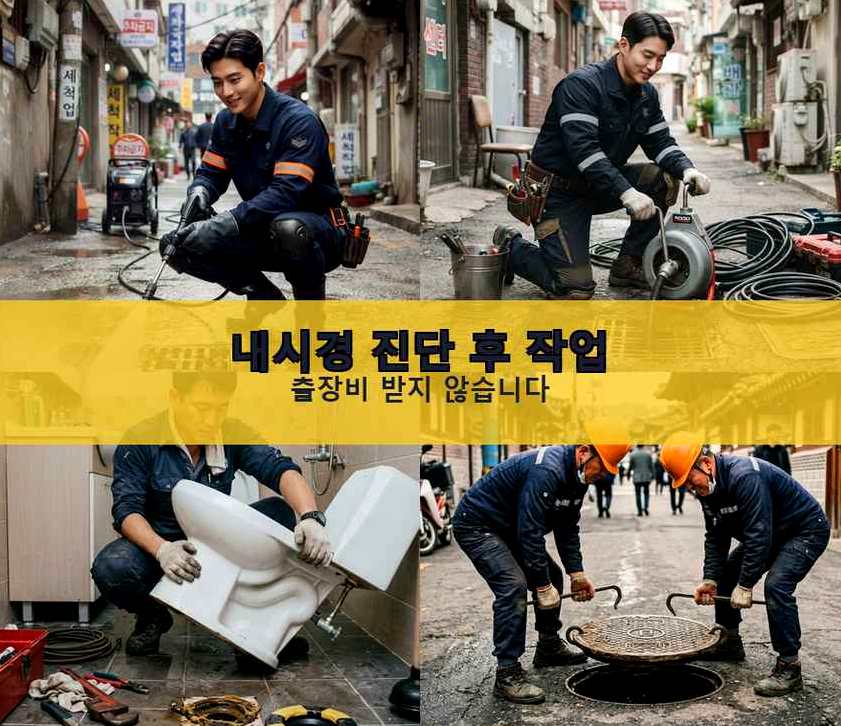 서울 송파구 마천동 고압세척 업체 현장 작업 사진 - 배관해결사