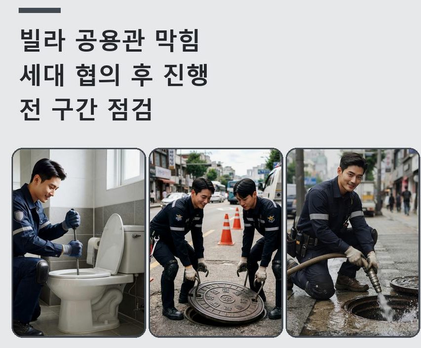 용인시처인구 마평동 싱크대막힘 업체 현장 작업 사진 - 배관해결사