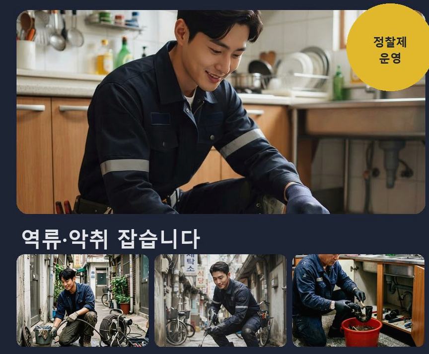 서울 중구 명동 하수구막힘 빠른 해결 현장 작업 사진 - 배관해결사