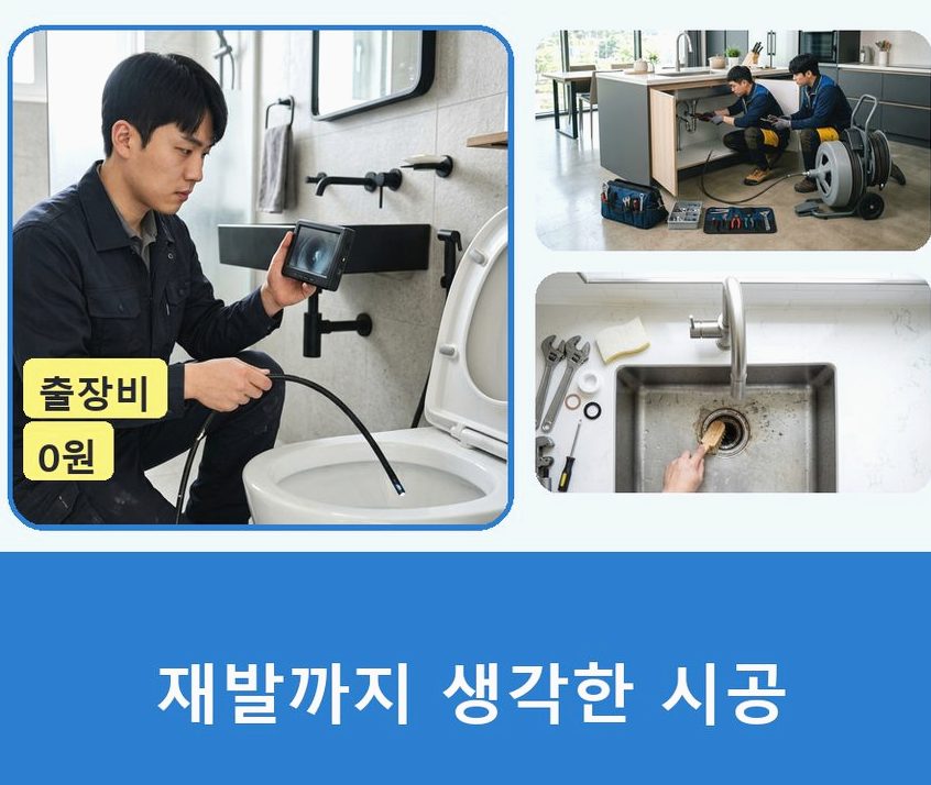이천시 모가면두미리 변기막힘 당일 처리 현장 작업 사진 - 배관해결사