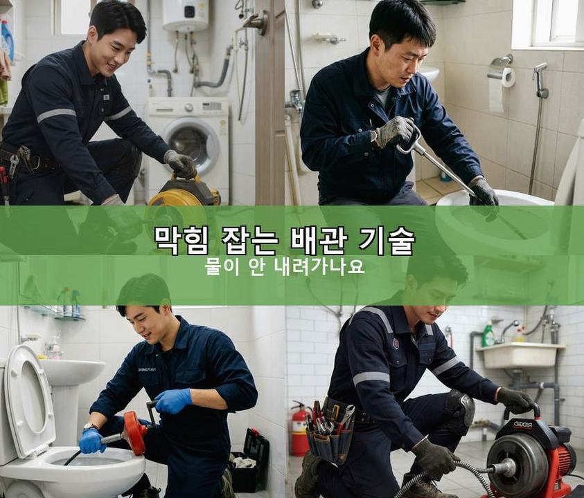서울 중구 무학동 변기막힘 당일 처리 현장 작업 사진 - 배관해결사
