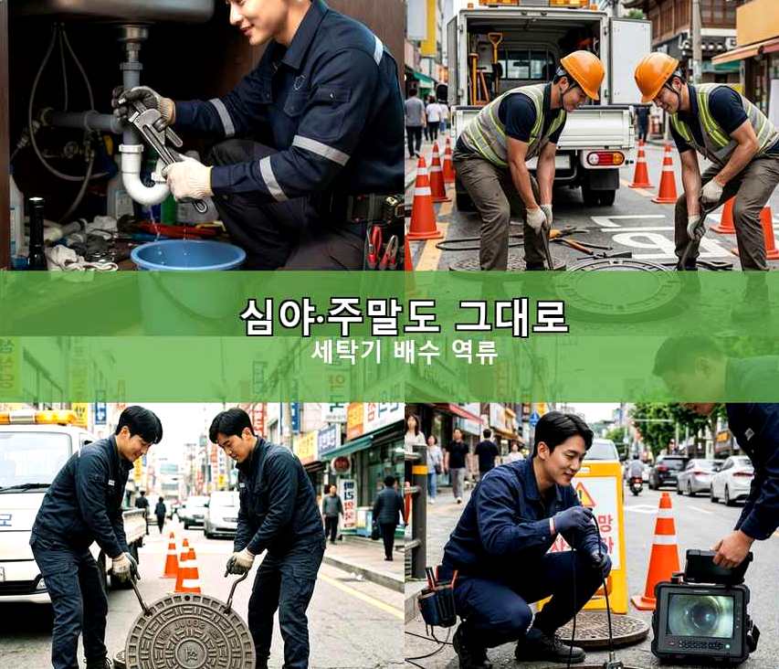 서울 중구 묵정동 배수구막힘 비용 현장 작업 사진 - 배관해결사