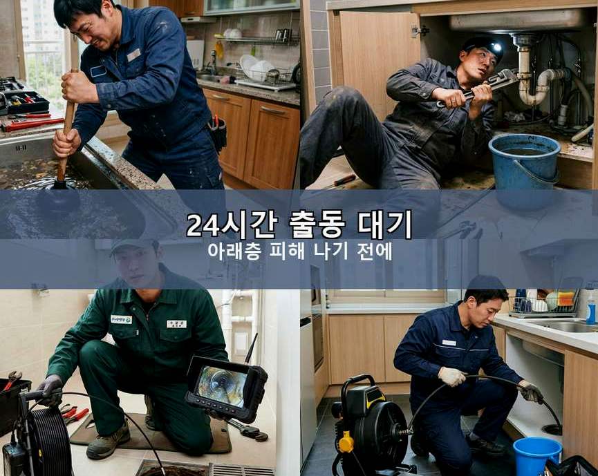 서울 송파구 문정동 하수구막힘 출장비 무료 현장 작업 사진 - 배관해결사