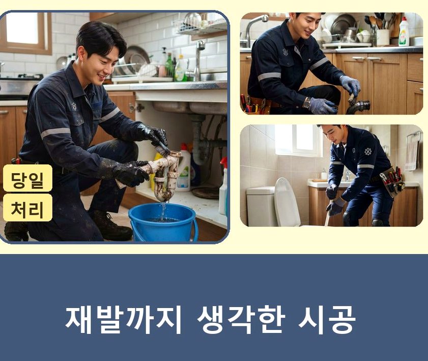서울 서초구 반포동 고압세척 출장비 무료 현장 작업 사진 - 배관해결사